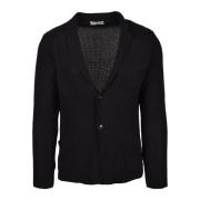 Daniele Alessandrini Tricot blazer med knappar Black, Herr