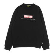 IUTER Svart Lätt Crewneck Sweatshirt Långärmad Black, Herr