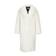 STAND STUDIO Single-Breasted Coats White, Dam