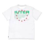 IUTER Vit Kortärmad Crew Neck Tee White, Herr