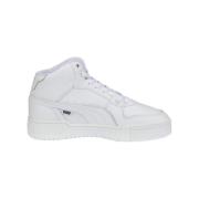 PUMA Mocka Mid-Top Perforerad Sneaker White, Herr