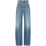 Brunello Cucinelli Elegant Denimbyxor för Kvinnor Blue, Dam