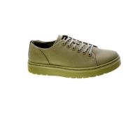 Dr. Martens Gröna canvas sneakers med svart logodetalj Green, Herr