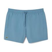 Lacoste Snabbtorkande badshorts blå grön Blue, Herr