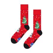 Happy Socks Julgran Design Crew Socks Multicolor, Dam