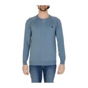 U.S. Polo Assn. Bomull Jersey T-shirt Blue, Herr