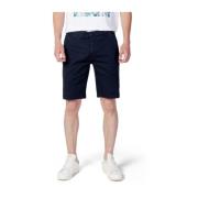 U.S. Polo Assn. Blå Bomull Bermuda Shorts för Män Blue, Herr