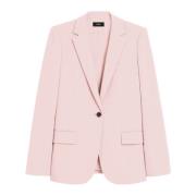 Theory Slim Fit Blazer Lyserød Pink, Dam