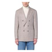 Brunello Cucinelli Dubbelknäppt jacka Gray, Herr