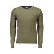 U.S. Polo Assn. Grön Viskos Pullover för Män Green, Herr