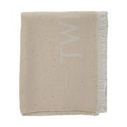 Twinset Beige Paljett Sjal med Logo Beige, Dam