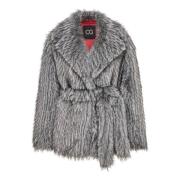 Cesare Gaspari Faux Fur &amp; Shearling Jackets Gray, Dam