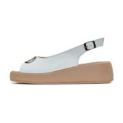 Cesare Gaspari Slip-On Plattformklack Sandaler - Vit White, Dam