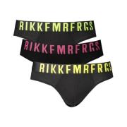 Bikkembergs Svart Bomull Briefs 3Pack Black, Herr