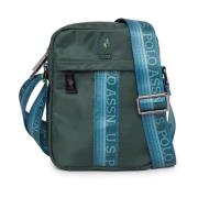 U.S. Polo Assn. Stilig Crossbody Väska med Dragkedja Green, Herr