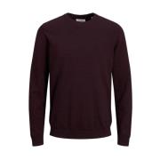 Jack & Jones Lila Bomull Crew Neck Tröja Purple, Herr