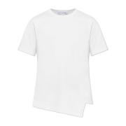 Comme des Garçons T-shirt med asymmetrisk fåll White, Herr