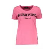 Ermanno Scervino Rosa Bomull Dam T-shirt Trendig Stil Pink, Dam