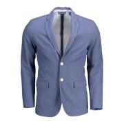 Gant Bl Polyester Herrjacka Blue, Herr