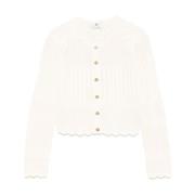 Elisabetta Franchi Stiliga Sweater Kollektion Yellow, Dam