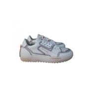 Barracuda Läder Sneaker med Gummisula White, Dam