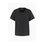 Emporio Armani Bomull T-shirt Black, Dam