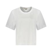 K-Way Vit Bomull T-shirt White, Dam