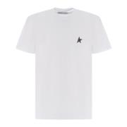 Golden Goose One Star Logo T-shirts och Polos White, Herr