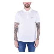 C.P. Company Stretch Piquet Kortärmad Polo White, Herr