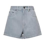 Fendi Flared Denim Shorts Ljusblå Blue, Dam