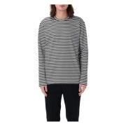 Junya Watanabe Randig T-shirt Svart Vit Black, Herr