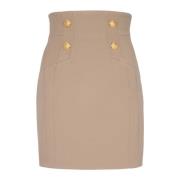 Balmain Skirts Beige, Dam