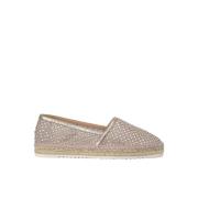 ALMA EN PENA Nät espadrill med strass Yellow, Dam