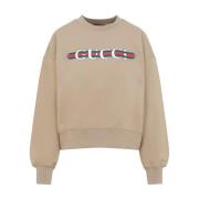 Gucci Neutral Sweatshirt Stilfull Lagring Beige, Dam