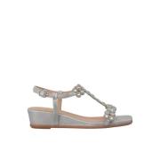 ALMA EN PENA Detaljer om klack sandal Gray, Dam