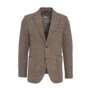 Circolo 1901 Brun Fleece Blazer Aw24 Stilren Brown, Herr