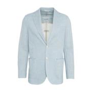 Circolo 1901 Blå Easy Jacket Blazer Blue, Herr