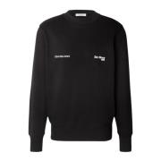 Calvin Klein Jeans Herr Crew Neck Sweatshirt Black, Herr