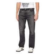 Guess Ekologisk Bomull Straight Leg Jeans Black, Herr