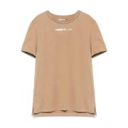 Max Mara Beige T-shirts och Polos med Texttryck Beige, Dam