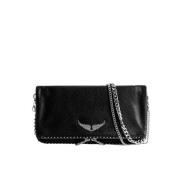 Zadig & Voltaire Rock Studs Clutch Black, Dam