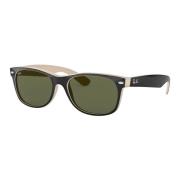 Ray-Ban Klassiska Wayfarer Solglasögon Svart Elfenben/Grön Black, Unis...