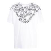 Marcelo Burlon Bomull T-shirt för Män White, Herr