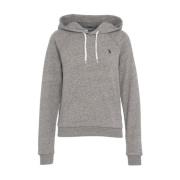 Polo Ralph Lauren Grå Broderad Huva Sweatshirt Gray, Dam