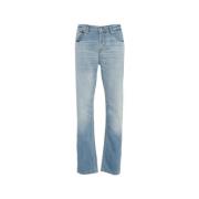 7 For All Mankind Blå Slimmy Jeans för Män Blue, Herr