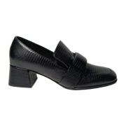 Sergio Rossi Läder Loafers Black, Dam