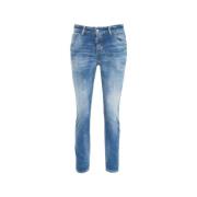 Dsquared2 Blå Slim Fit Distressed Jeans Blue, Dam