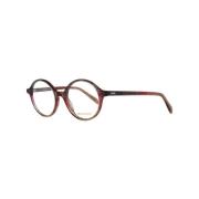 Emilio Pucci Bruna Runda Optiska Ramar med Märkesfodral Brown, Dam