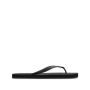 Dsquared2 Svart Logotyp Präglad Slip-On Sandaler Black, Herr