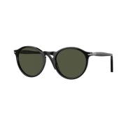 Persol Tidlös Stil Solglasögon Samling Black, Unisex